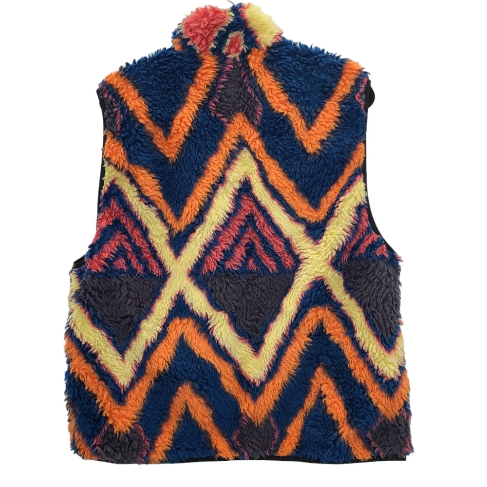 Zara DNWR Patterned Fleece Vest 4391/306/330 Large Oversized NWT - Picture 3 of 11